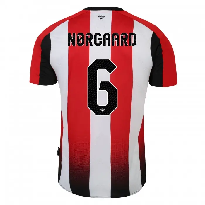 23/25 Brentford Adult Home Shirt NORGAARD 6