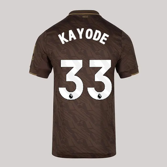 25/26 Brentford Adult Replica L/S Away Shirt - KAYODE 33