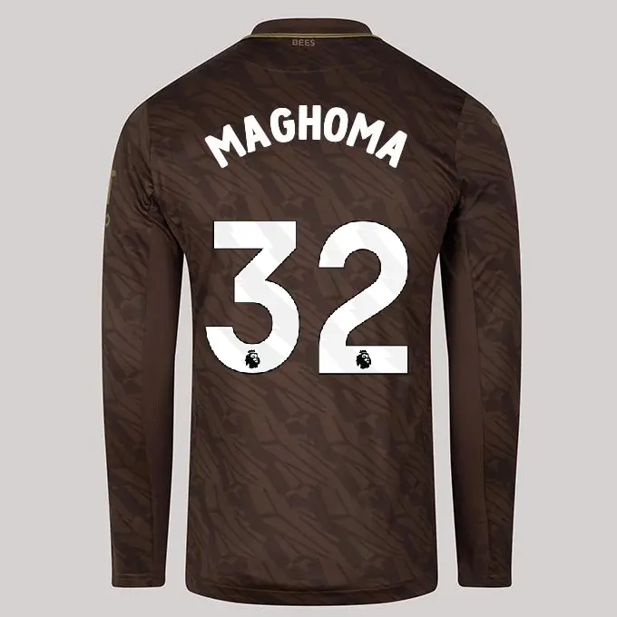 25/26 Brentford Adult Replica L/S Away Shirt - Paris Maghoma 32