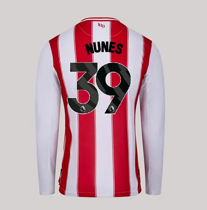 25/26 Brentford Adult Replica L/S Home Shirt - Gustavo NUNES 39