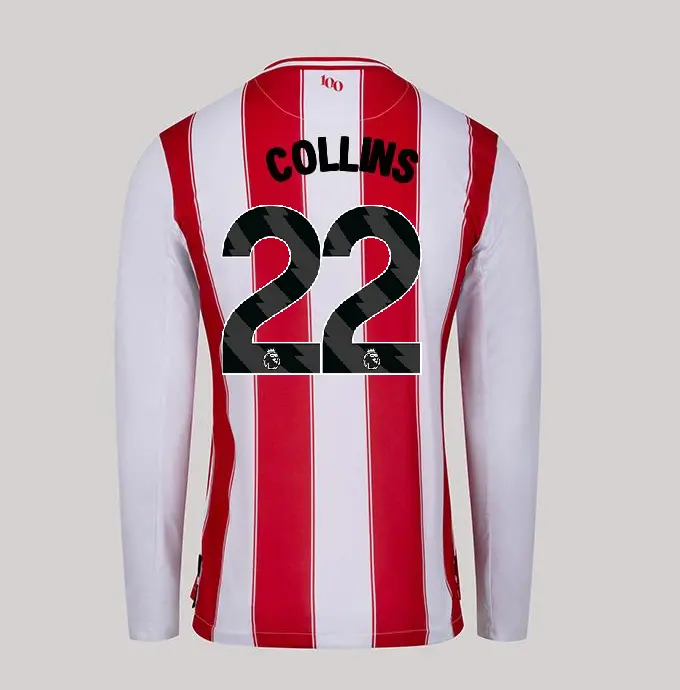 25/26 Brentford Adult Replica L/S Home Shirt - NATHAN COLLINS 22