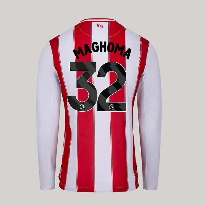 25/26 Brentford Adult Replica L/S Home Shirt - PARIS MAGHOMA 32