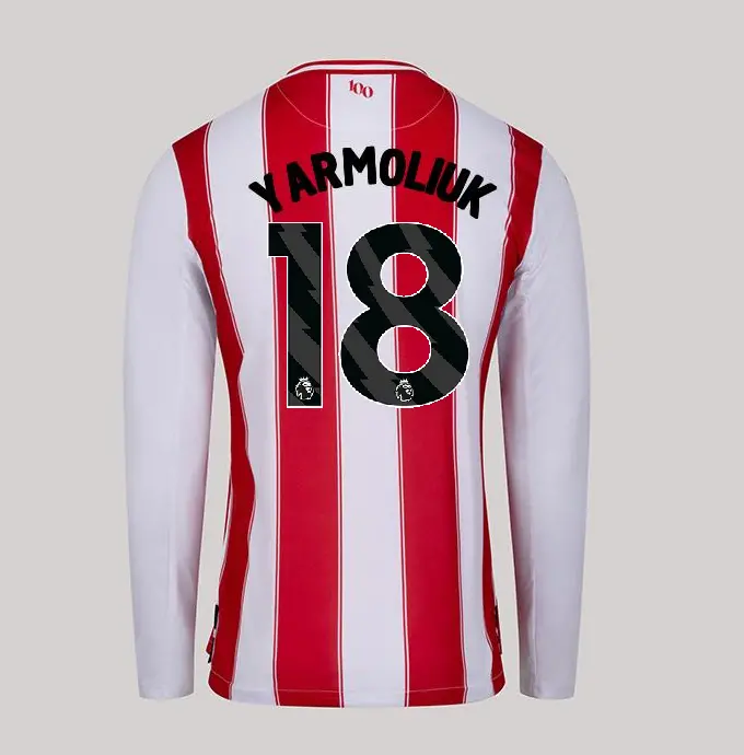 25/26 Brentford Adult Replica L/S Home Shirt - YARMOLIUK 18