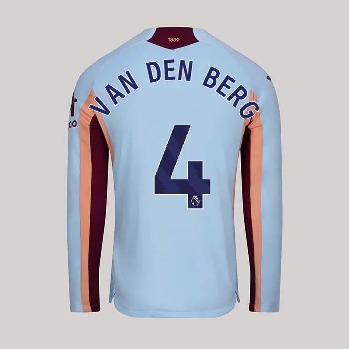25/26 Brentford Adult Replica L/S Third Shirt - SEPP VAN DEN BERG 4