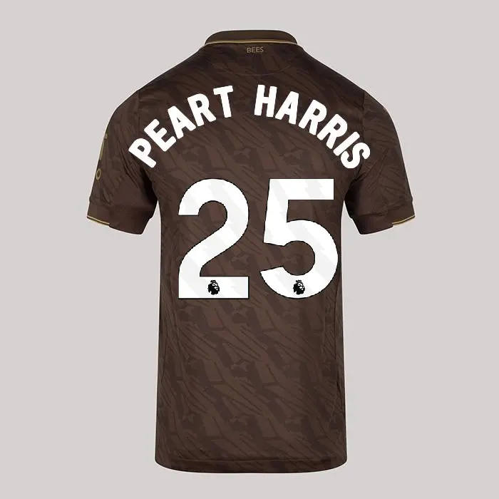 25/26 Brentford Junior Replica Away Shirt - PEART HARRIS 25