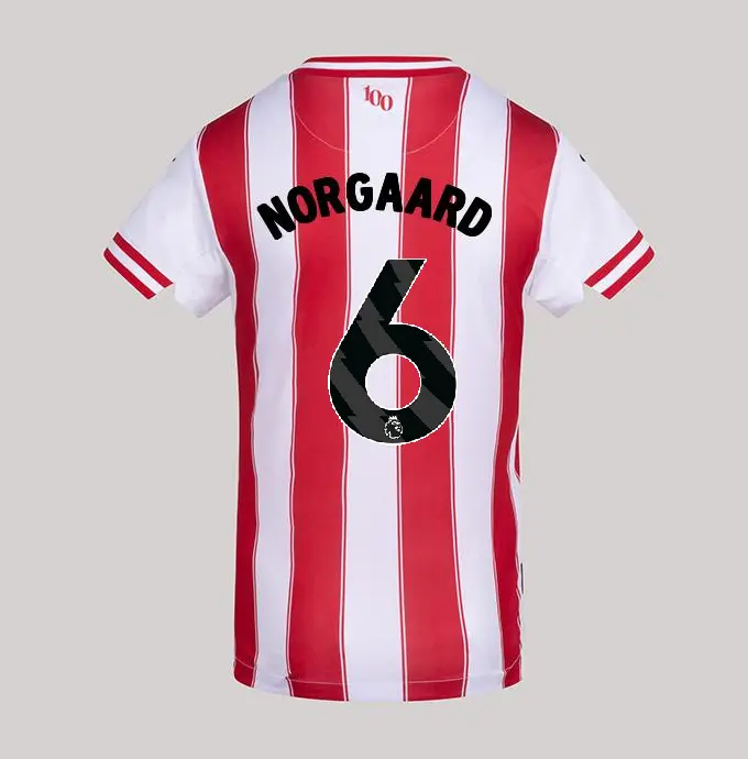 25/26 Brentford Womens Replica Home Shirt - CHRISTIAN NORGAARD 6-2500091-06-NORGAARD 25/26 Brentford Womens Replica Home Shirt - CHRISTIAN NORGAARD 6 - Image 1