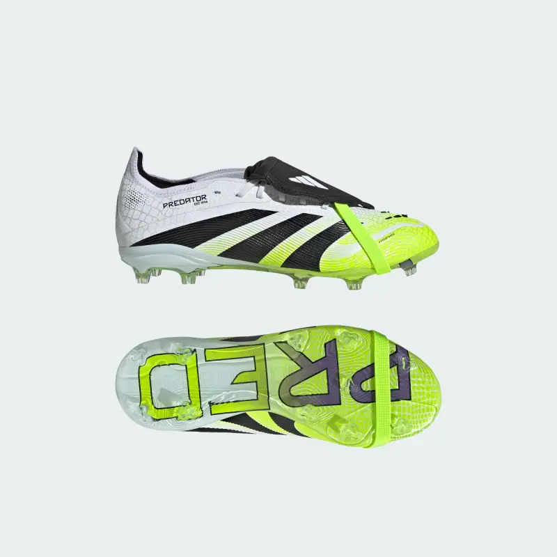 Adidas Predator Elite Fold-Over Tongue FG Cloud White Core Black Lucid Lemon (GS)