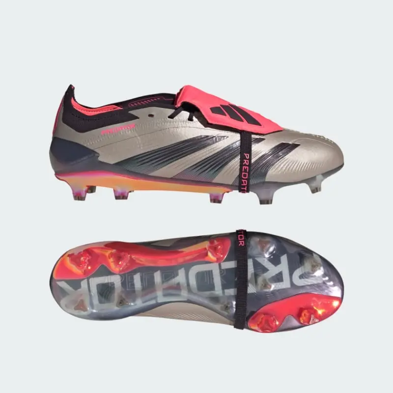 Adidas Predator Elite Fold-Over Tongue Firm Ground Boots Platinum Metallic