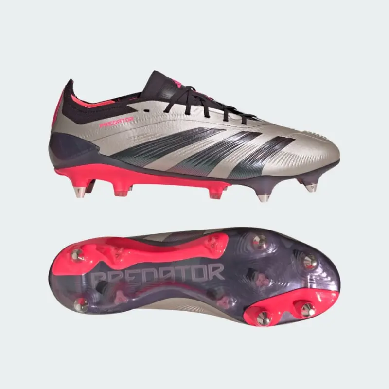 Adidas Predator Elite Soft Ground Boots Platinum Metallic