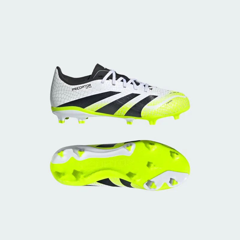 Adidas Predator League FG/MG Cloud White Core Black Lucid Lemon (GS)