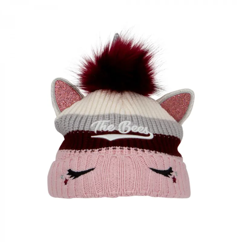 Bees Text Jr Unicorn Beanie Collection - Brentford Football Shirts & Shoes