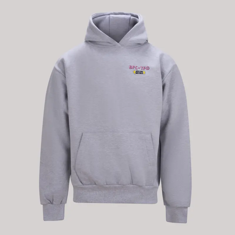 BFC x TFG Grey Hoodie-2400566 Collection - Brentford Football Shirts & Shoes