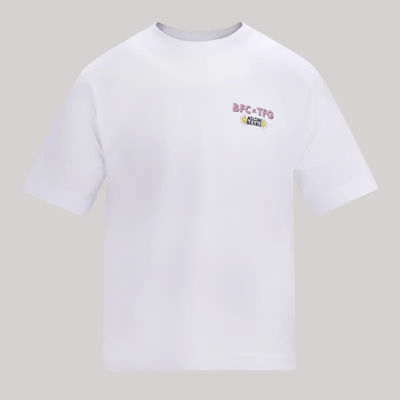 BFC x TFG White Oversized Tee-2400568 Collection - Brentford Football Shirts & Shoes
