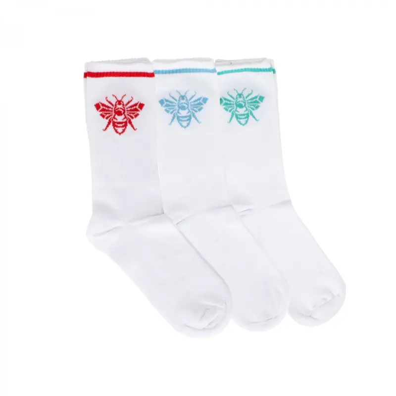 Brentford 3pk White Sport Socks Collection - Brentford Football Shirts & Shoes