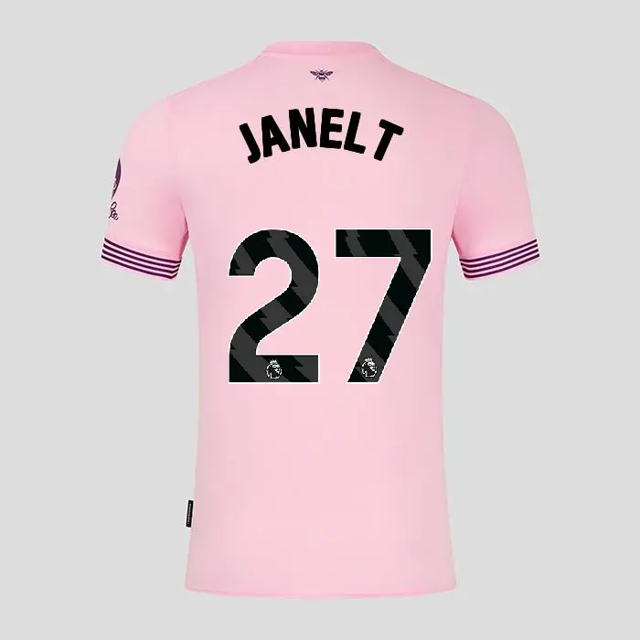 Brentford Adult Away Shirt 24/25 JANELT 27-2425/4240-2400324-VITALY JANELT 27 Collection - Brentford Football Shirts & Shoes