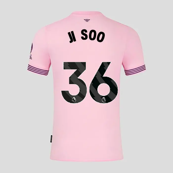 Brentford Adult Away Shirt 24/25 JI SOO 36-4252-2400324-JI SOO 36 Collection - Brentford Football Shirts & Shoes