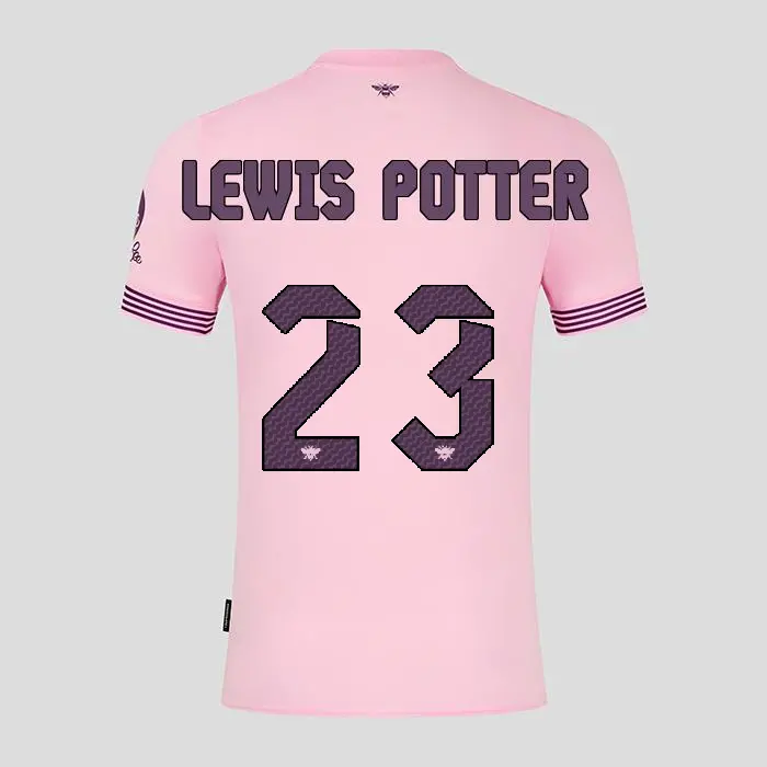 Brentford Adult Away Shirt 24/25 LEWIS POTTER 23-2425/4230-2400324-KEANE LEWIS POTTER 23 Collection - Brentford Football Shirts & Shoes
