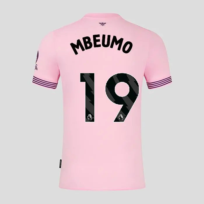 Brentford Adult Away Shirt 24/25 MBEUMO 19-2425/4222-2400324-BRYAN MBEUMO 19 Collection - Brentford Football Shirts & Shoes