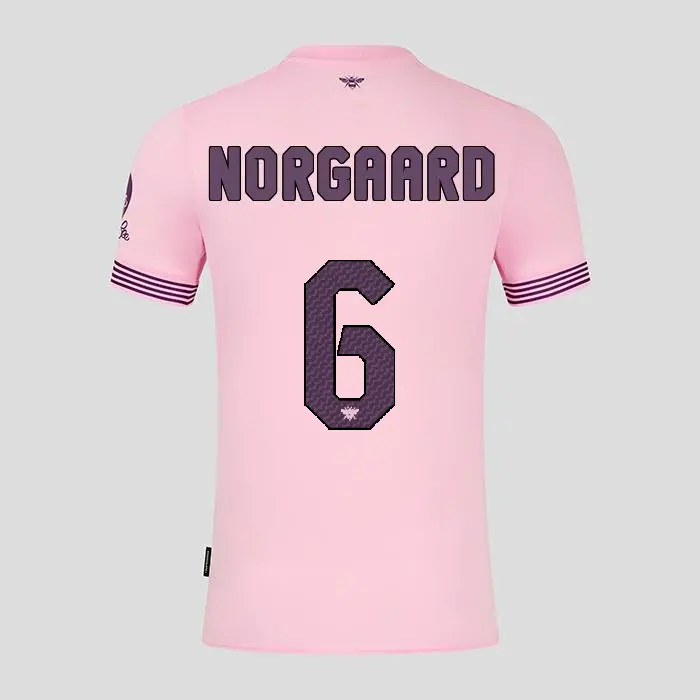 Brentford Adult Away Shirt 24/25 NORGAARD 6-2425/4191-2400324-CHRISTIAN NORGAARD 6 Collection - Brentford Football Shirts & Shoes