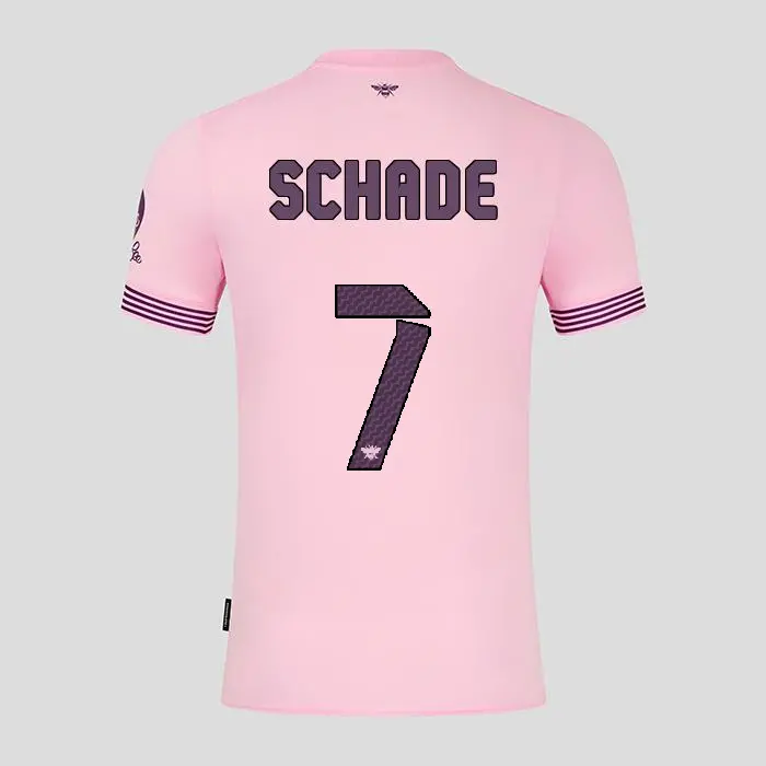 Brentford Adult Away Shirt 24/25 SCHADE 7-2425/4194-2400324-KEVIN SCHADE 7 Collection - Brentford Football Shirts & Shoes