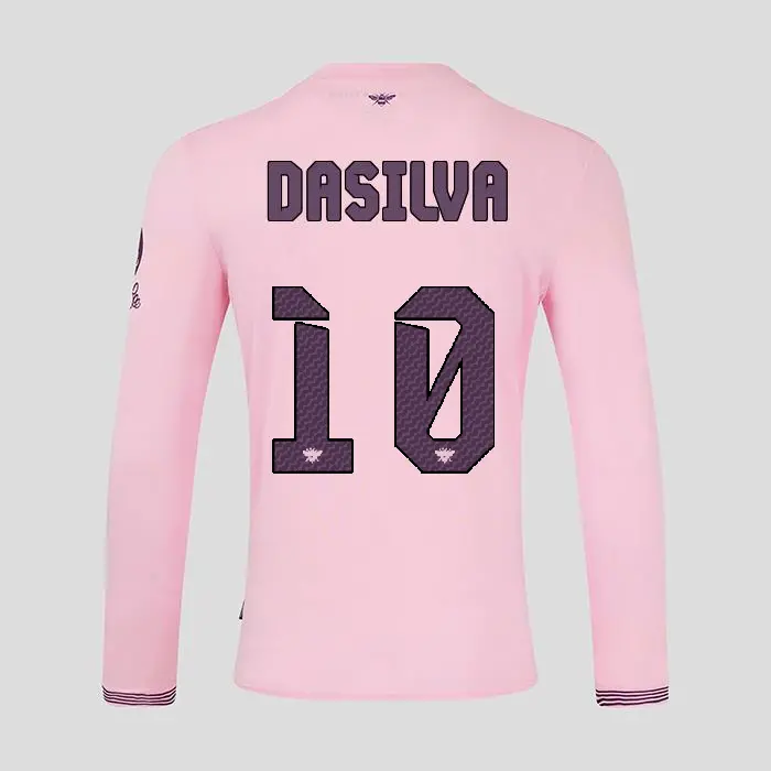 Brentford Adult  Away Shirt L/S 24/25 DASILVA 10-2425/4353-2400336-JOSH DASILVA 10 Collection - Brentford Football Shirts & Shoes