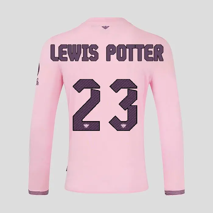 Brentford Adult  Away Shirt L/S 24/25 LEWIS POTTER 23-2425/4380-2400336-KEANE LEWIS POTTER 23 Collection - Brentford Football Shirts & Shoes