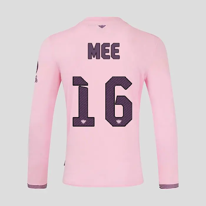 Brentford Adult  Away Shirt L/S 24/25 MEE 16-2425/4365-2400336-BEN MEE 16 Collection - Brentford Football Shirts & Shoes