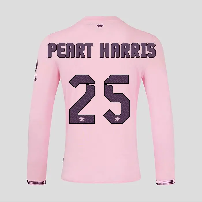 Brentford Adult Away Shirt L/S 24/25 PEART HARRIS 25-2400336-25 Collection - Brentford Football Shirts & Shoes