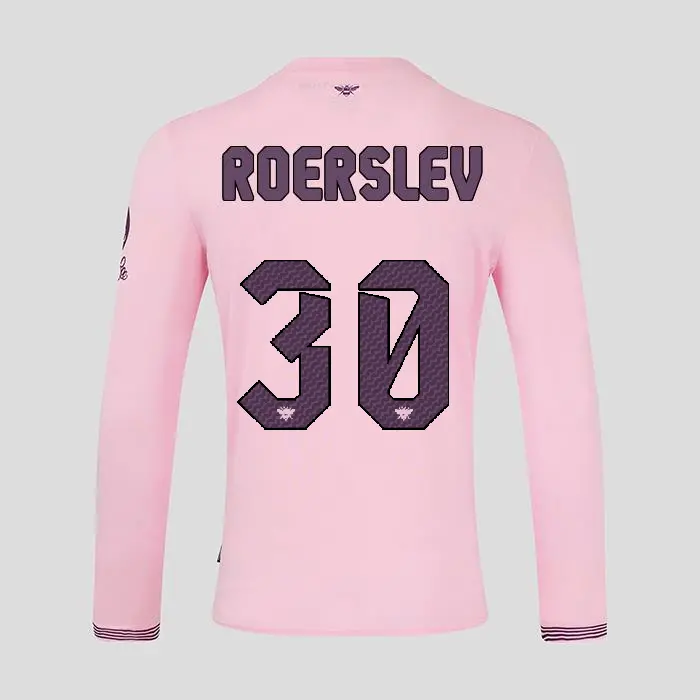 Brentford Adult  Away Shirt L/S 24/25 ROERSLEV 30-4392-2400336-MADS ROERSLEV 30 Collection - Brentford Football Shirts & Shoes