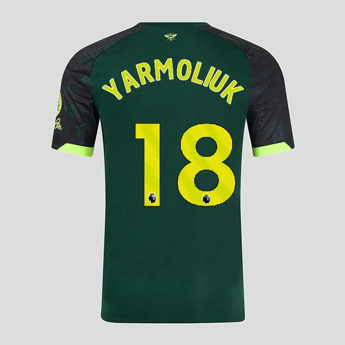 Brentford Adult Third Shirt 24/25 YARMOLIUK 18-2400337-18 Collection - Brentford Football Shirts & Shoes