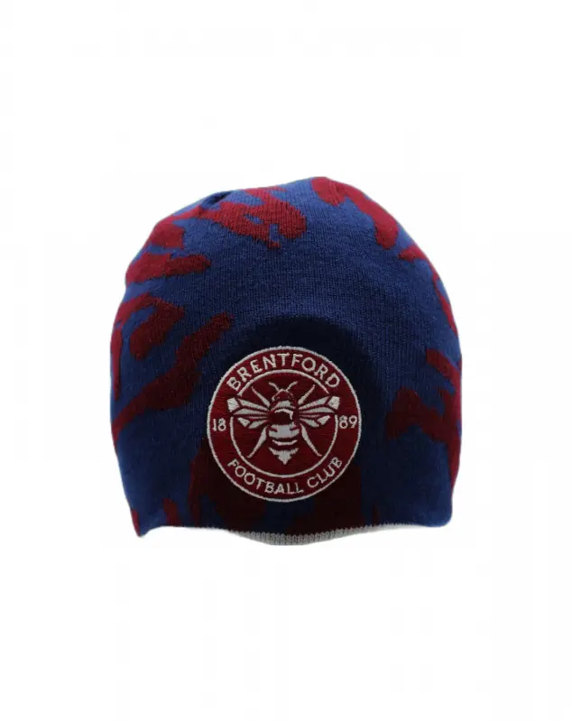 Brentford Crest Reversible Beanie Collection - Brentford Football Shirts & Shoes