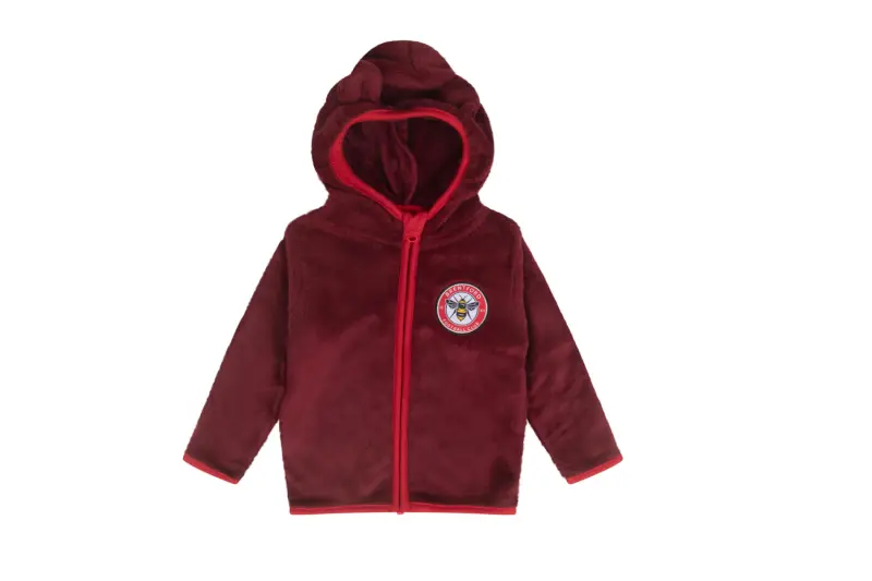 Brentford Crest Teddy Hoody-2400253 Collection - Brentford Football Shirts & Shoes