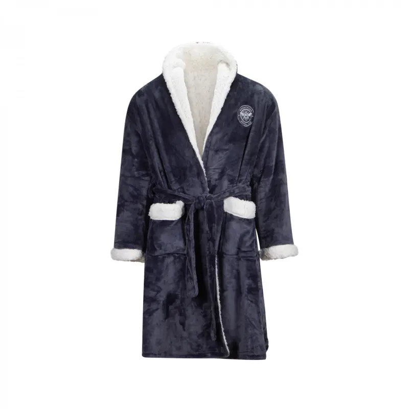 Brentford Crest Unisex Sherpa Dressing Gown-2300791 Collection - Brentford Football Shirts & Shoes