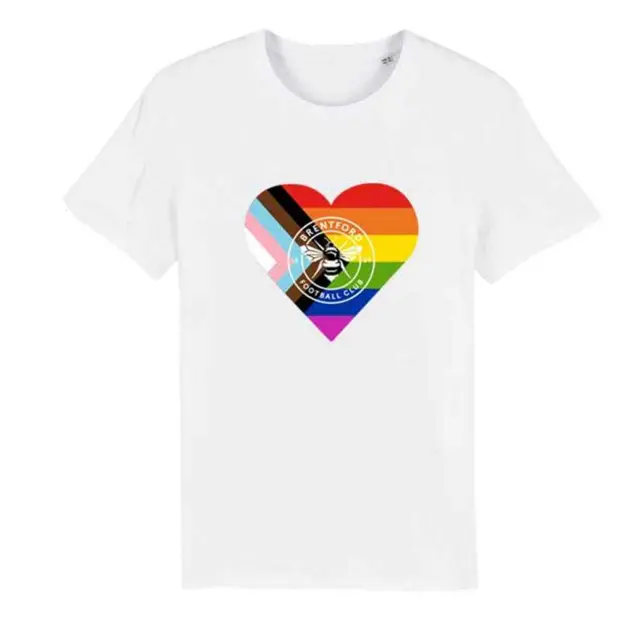 Brentford Heart Pride Tee-2300503 Collection - Brentford Football Shirts & Shoes