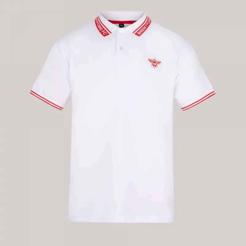 Brentford Jacquard Bee Polo-2400642 Collection - Brentford Football Shirts & Shoes