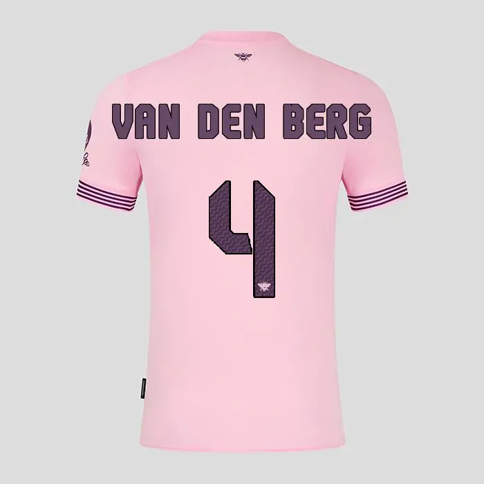 Brentford Junior Away Shirt 24/25 VAN DEN BERG 4-2425/4715-2400332-SEPP VAN DEN BERG 4 Collection - Brentford Football Shirts & Shoes