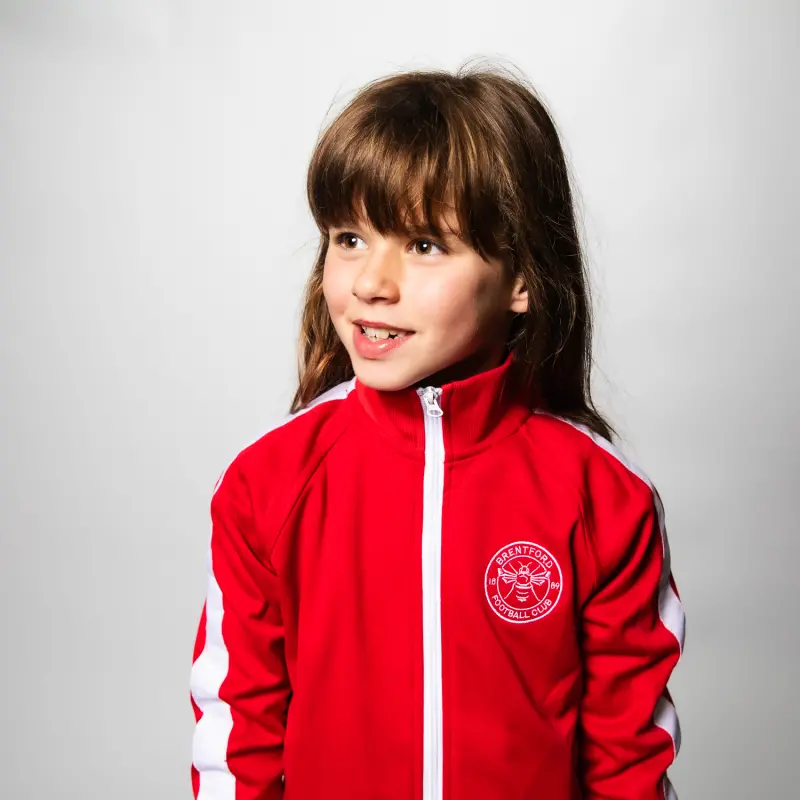 Brentford Junior Crest Track Jacket-2300004 Collection - Brentford Football Shirts & Shoes