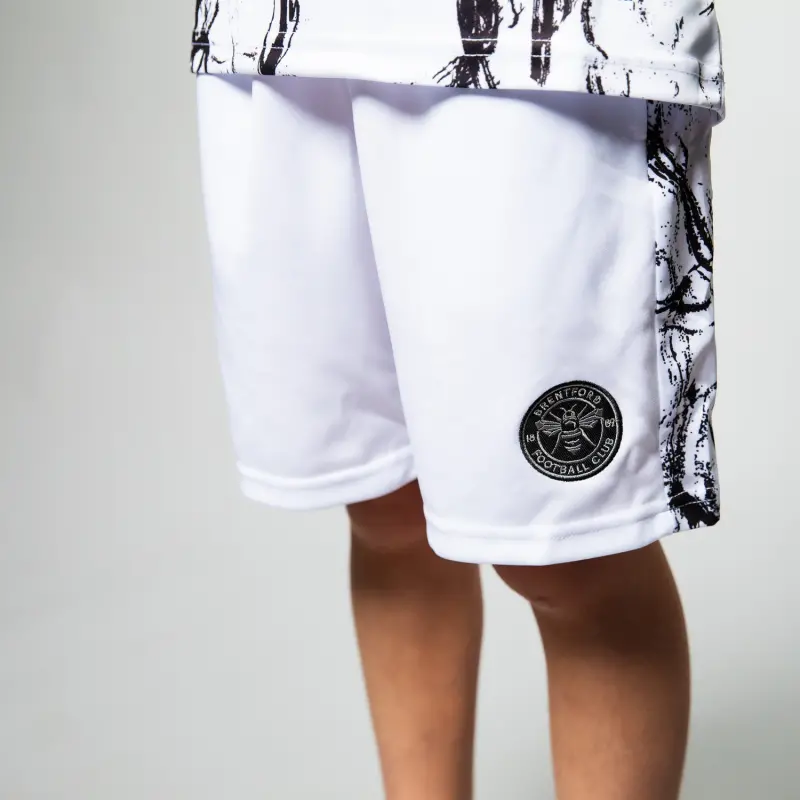 Brentford Junior Marble Poly Shorts-2400015 Collection - Brentford Football Shirts & Shoes