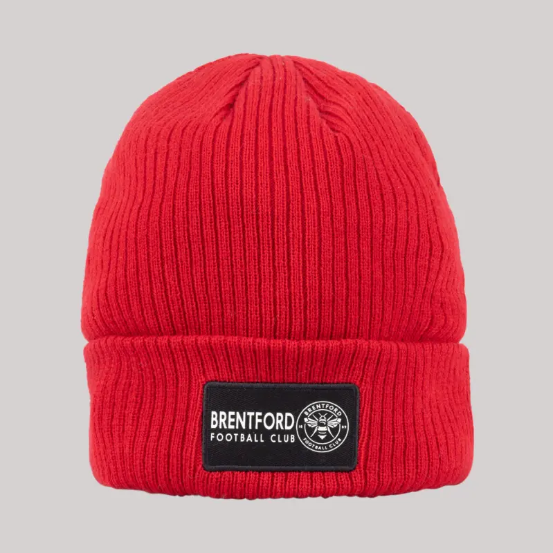 Brentford Text Cuff Beanie 24 Collection - Brentford Football Shirts & Shoes