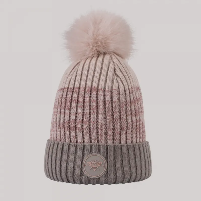 Brentford Womens 1889 Logo Bobble Hat Collection - Brentford Football Shirts & Shoes