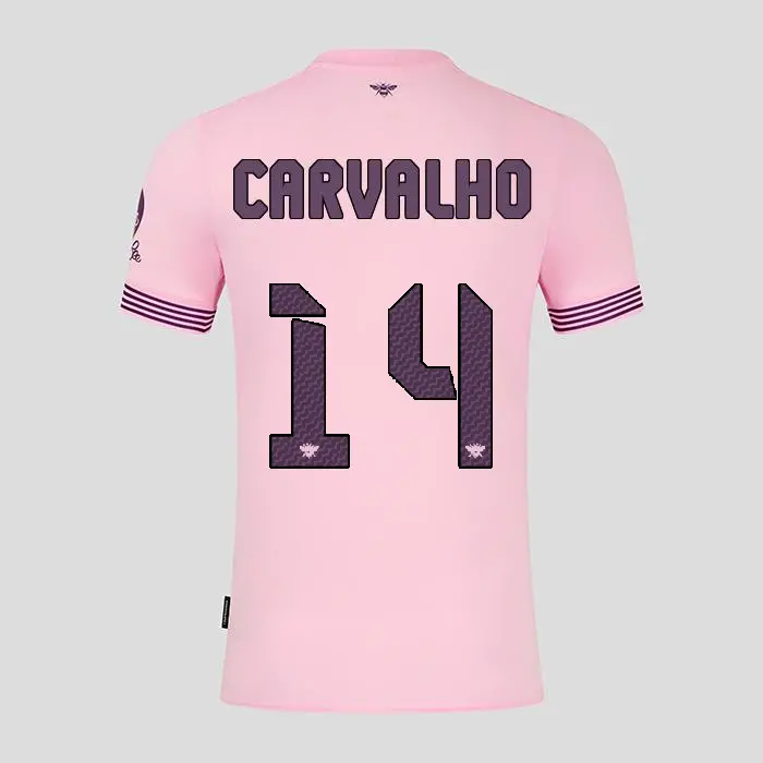 Brentford Womens Away Shirt 24/25 CARVALHO 14-2425/4702-2400335-FABIO CARVALHO 14 Collection - Brentford Football Shirts & Shoes