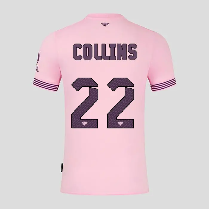 Brentford Womens Away Shirt 24/25 COLLINS 22-2425/43022-400335-NATHAN COLLINS 22 Collection - Brentford Football Shirts & Shoes