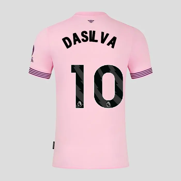 Brentford Womens Away Shirt 24/25 DASILVA 10-2425/4279-2400335-JOSH DASILVA 10 Collection - Brentford Football Shirts & Shoes