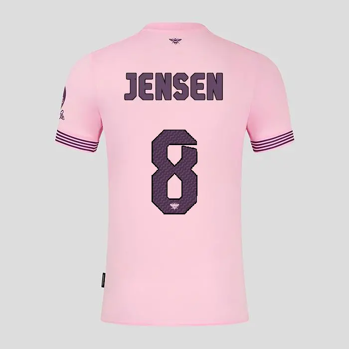 Brentford Womens Away Shirt 24/25 JENSEN 8-2425/4272-2400335-MATHIAS JENSEN 8 Collection - Brentford Football Shirts & Shoes