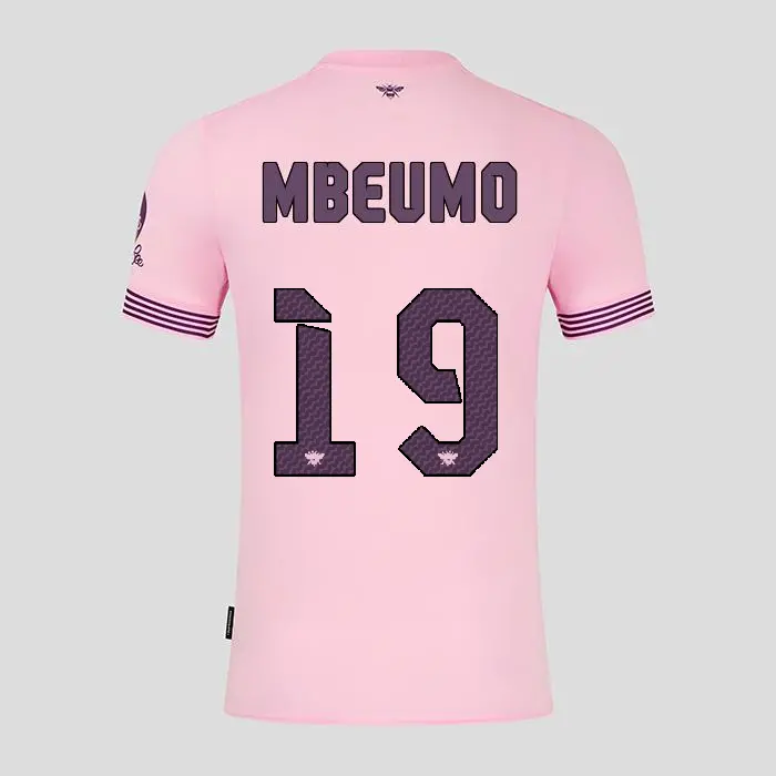 Brentford Womens Away Shirt 24/25 MBEUMO 19-2425/4296-2400335-BRYAN MBEUMO 19 Collection - Brentford Football Shirts & Shoes