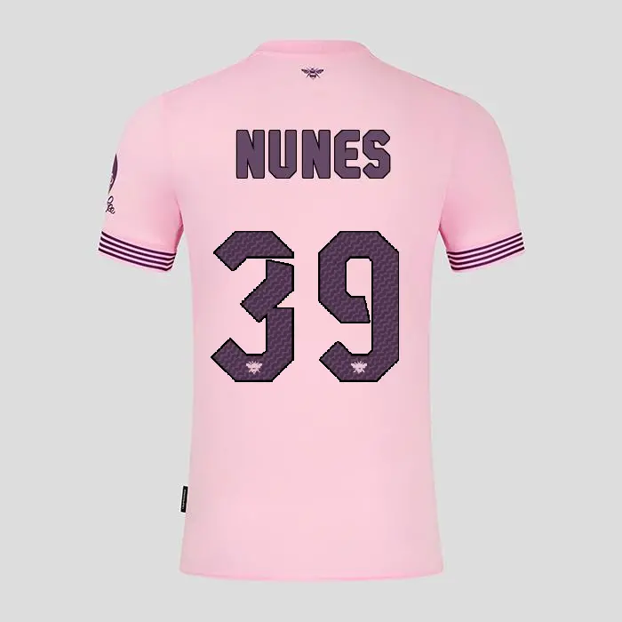 Brentford Womens Away Shirt 24/25 NUNES 39-2425/4729-2400335-Gustavo NUNES 39 Collection - Brentford Football Shirts & Shoes