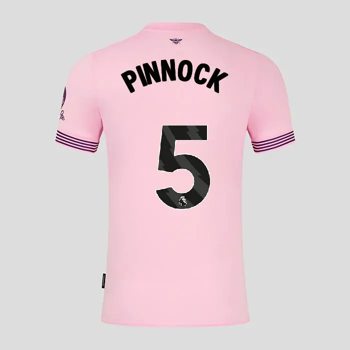 Brentford Womens Away Shirt 24/25 PINNOCK 5-2425/4264-2400335-ETHAN PINNOCK 5 Collection - Brentford Football Shirts & Shoes