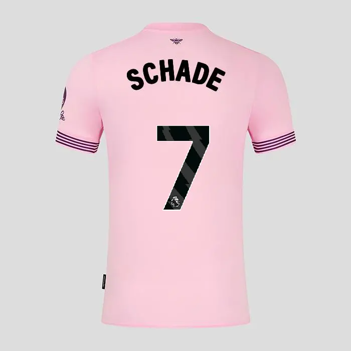 Brentford Womens Away Shirt 24/25 SCHADE 7-2425/4270-2400335-KEVIN SCHADE 7 Collection - Brentford Football Shirts & Shoes