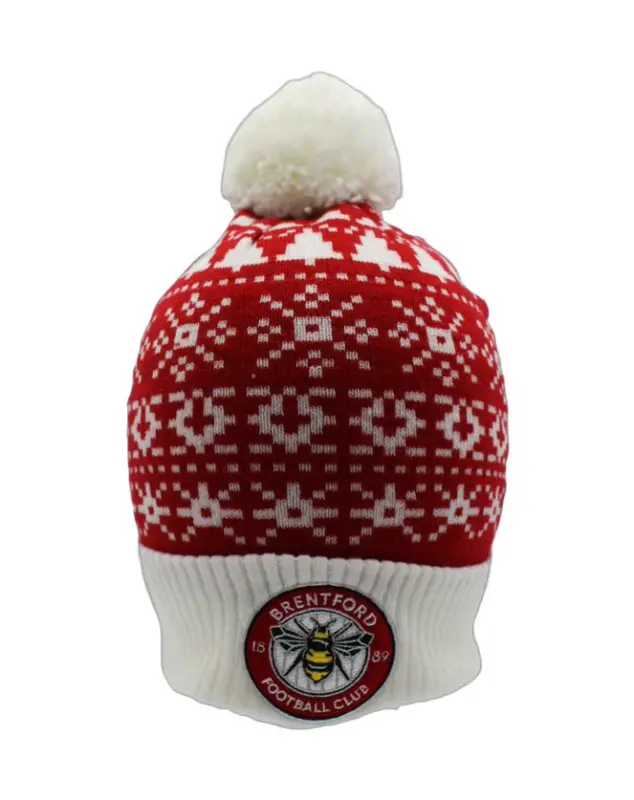 Crest Multi Flake Bobble Hat Collection - Brentford Football Shirts & Shoes Crest Multi Flake Bobble Hat Collection - Brentford Football Shirts & Shoes