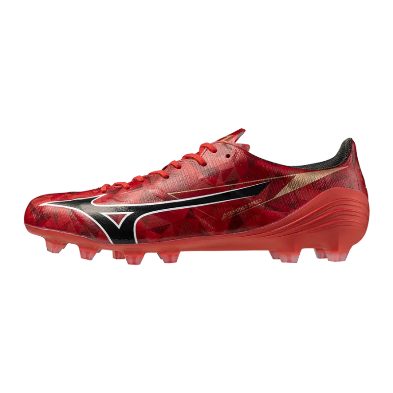 Mizuno MIZUNO ALPHA II ELITE MORELIA 40th Red/Black/Gold-P1GA256260 Collection - Brentford Football Shirts & Shoes